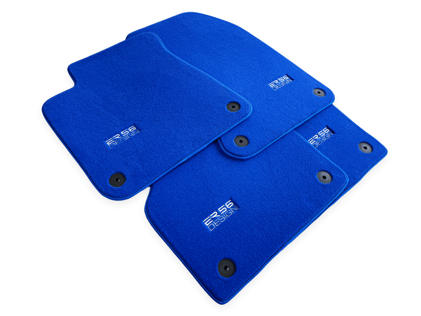 Blue Floor Mats for A7 - C8 (2018-2023) | ER56 Design - AutoWin