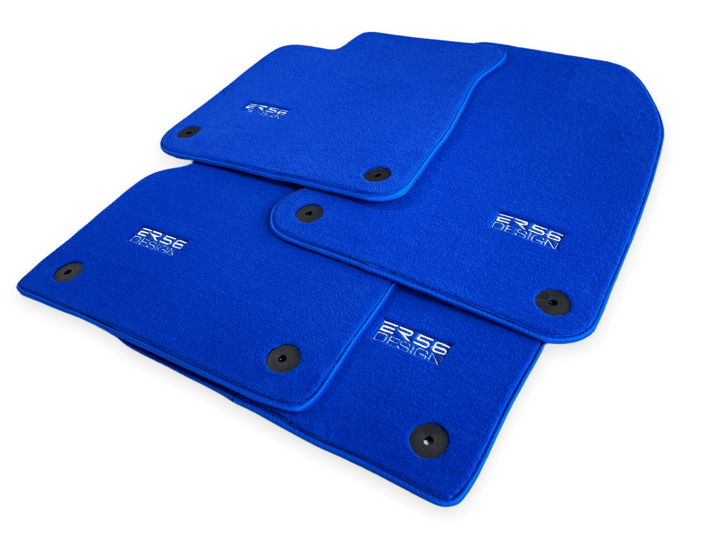Blue Floor Mats for Audi A4 - B9 Avant (2015-2018) | ER56 Design - AutoWin
