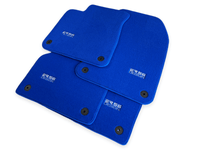 Blue Floor Mats for Audi A6 - C6 Allroad Quattro Facelift (2008-2011) | ER56 Design - AutoWin