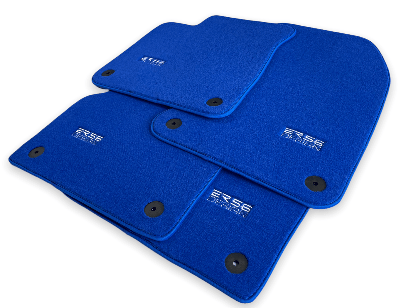 Blue Floor Mats for Audi A8 A8 D4 Long (2010-2017) | ER56 Design - AutoWin