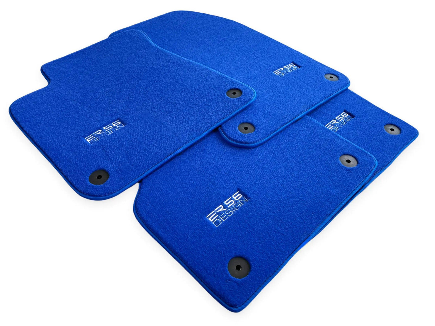 Blue Floor Mats for Audi Q2 (2020-2024) | ER56 Design - AutoWin