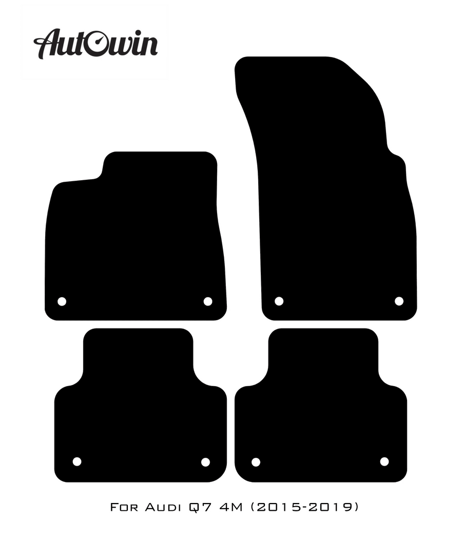 Blue Floor Mats for Audi Q7 4M (2015-2019) | ER56 Design - AutoWin