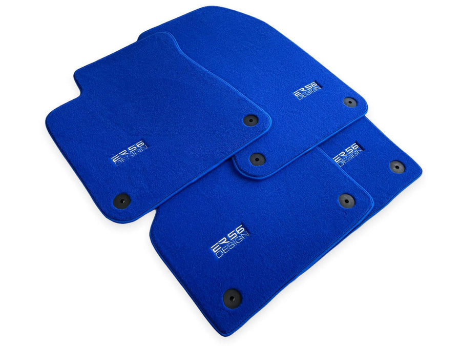 Blue Floor Mats for Audi Q8 e-tron (2023-2025) | ER56 Design - AutoWin