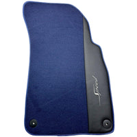 Blue Floor Mats For Bentley Bentayga (2015-2023) with Leather - AutoWin