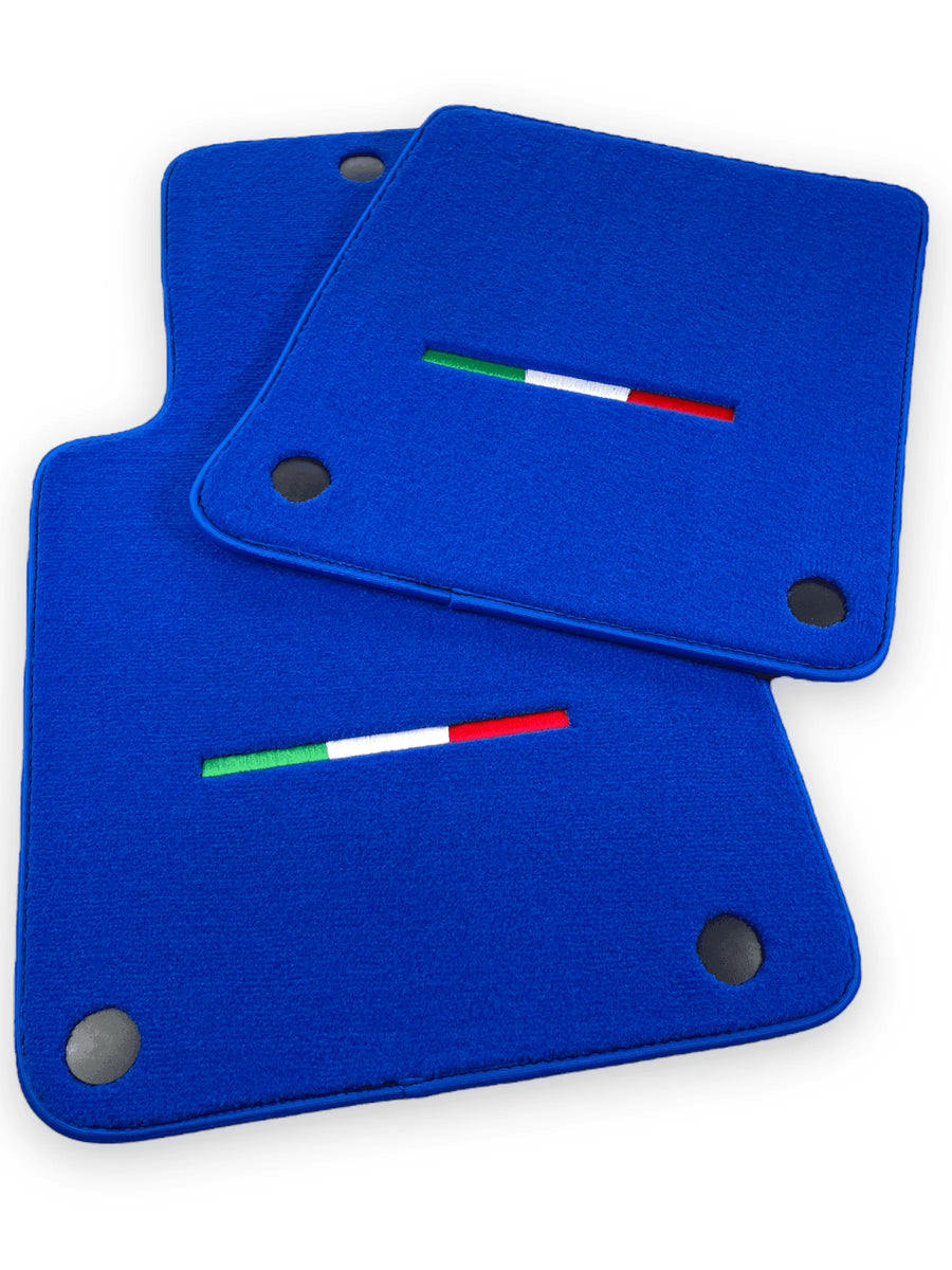 Tapis de sol bleus pour Ferrari 612 Scaglietti 2005-2011 Édition Italienne - AutoWin