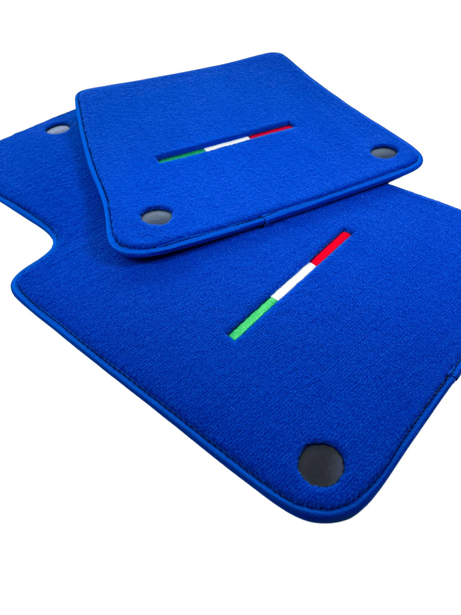 Tapis de sol bleus pour Ferrari 612 Scaglietti 2005-2011 Édition Italienne - AutoWin