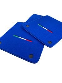 Tapis de sol bleus pour Ferrari 612 Scaglietti 2005-2011 Édition Italienne - AutoWin