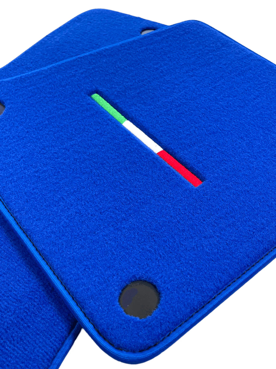Tapis de sol bleus pour Ferrari 612 Scaglietti 2005-2011 Édition Italienne - AutoWin