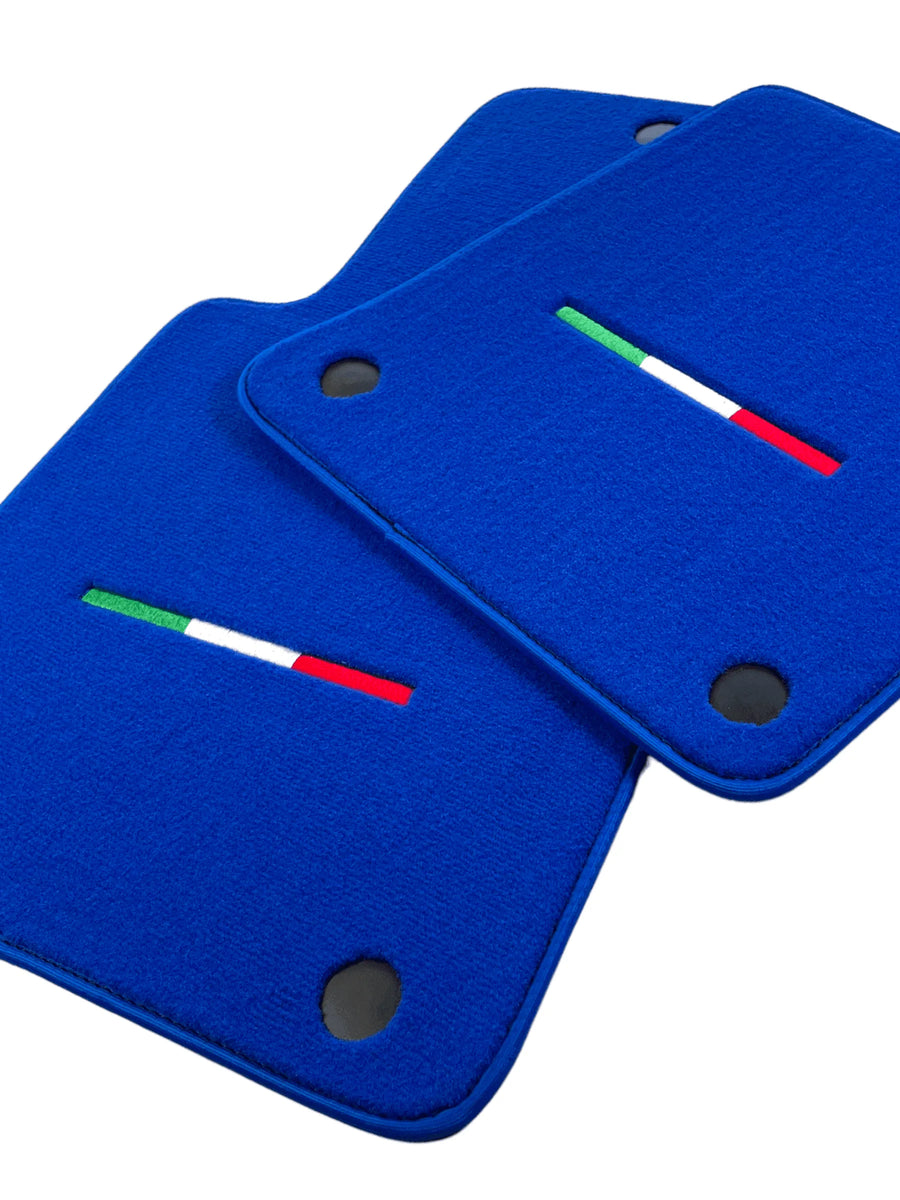 Tapis de sol bleus pour Ferrari 612 Scaglietti 2005-2011 Édition Italienne - AutoWin