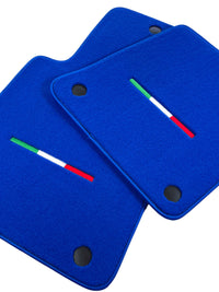 Tapis de sol bleus pour Ferrari 612 Scaglietti 2005-2011 Édition Italienne - AutoWin