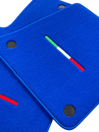 Blue Floor Mats For Ferrari 612 Scaglietti 2005-2011 Italian Edition - AutoWin