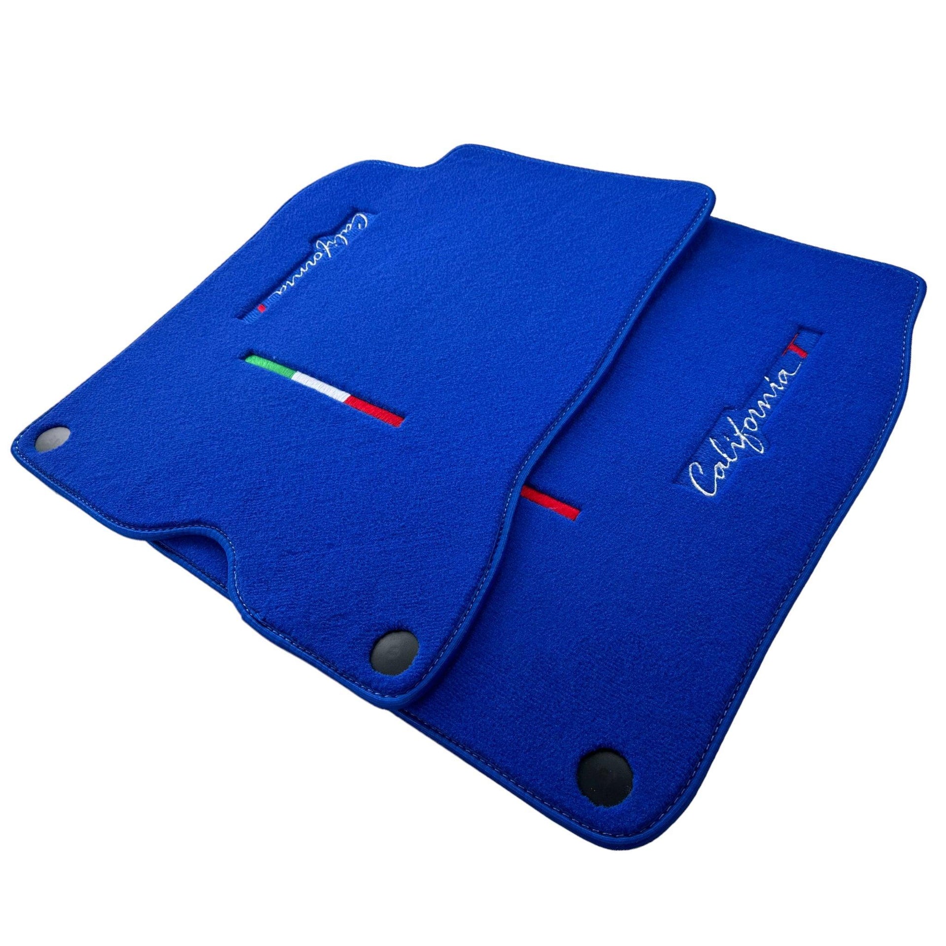 Blue Floor Mats For Ferrari California T 2015–2018 - AutoWin