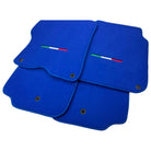 Blue Italian Edition Floor Mats for Ferrari GTC4 Lusso (2016-2023)