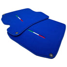 Blue Floor Mats For Ferrari Portofino (2018-2023) Italian Edition - AutoWin