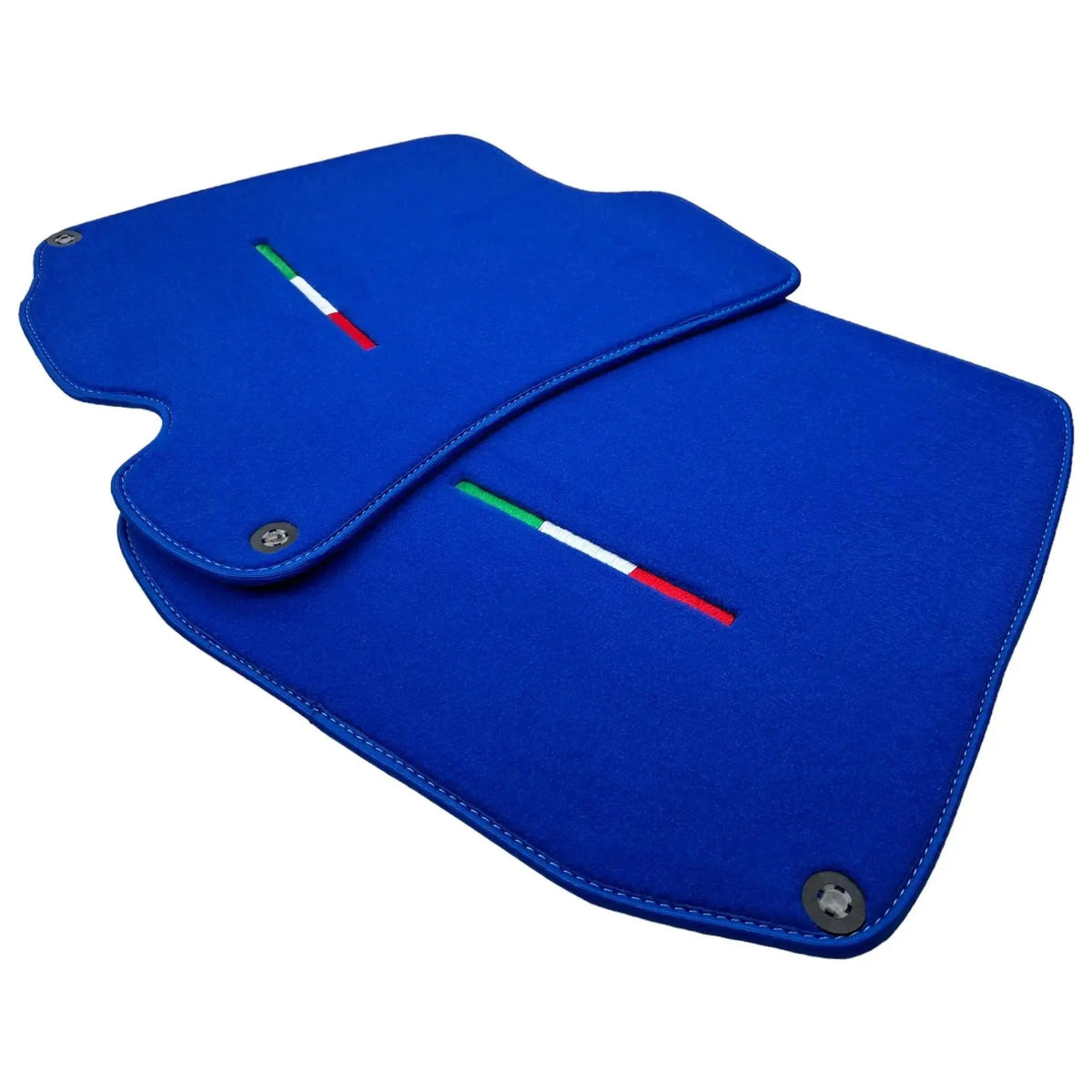 Blue Floor Mats For Ferrari Roma (2021-2027) Italian Edition - AutoWin