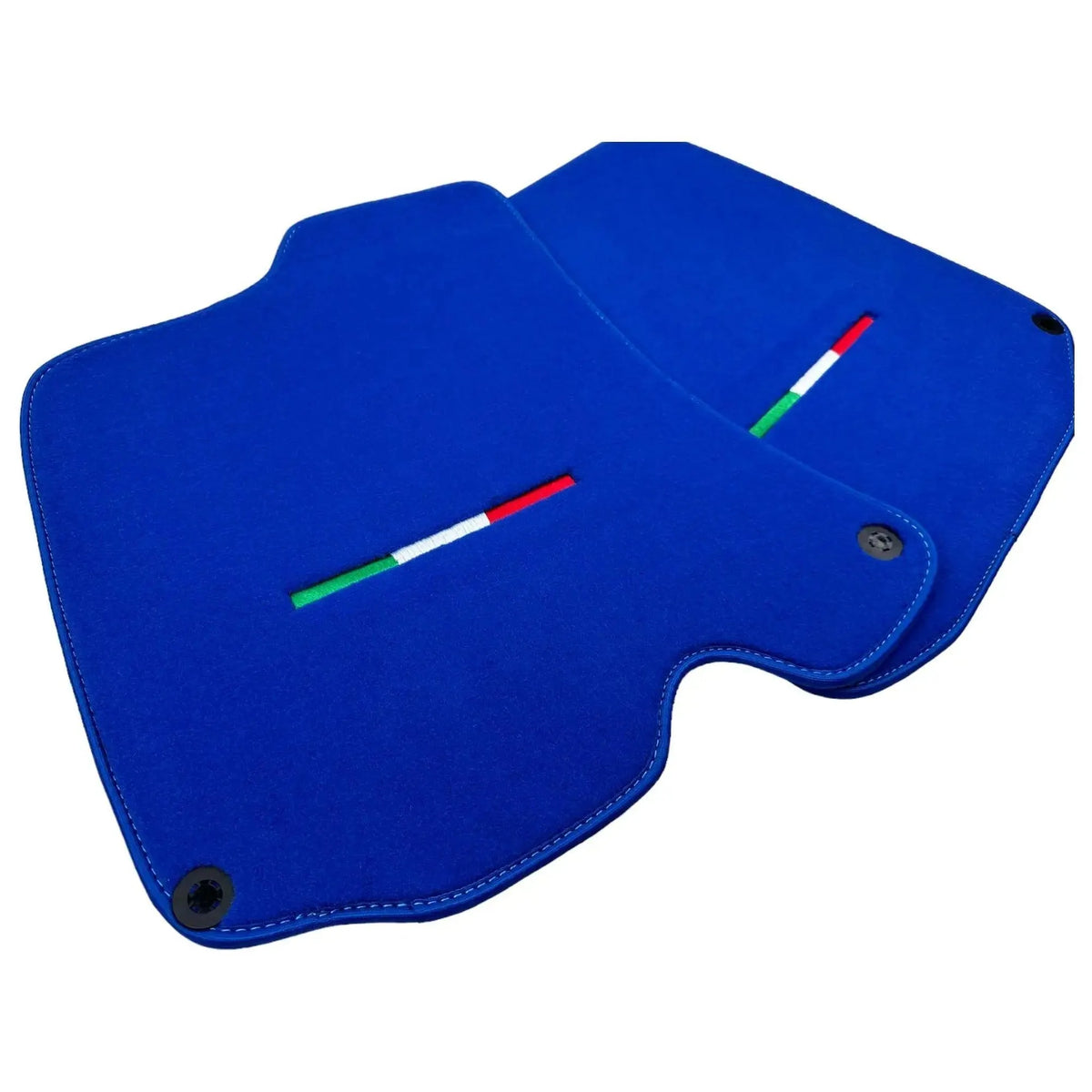 Blue Floor Mats For Ferrari Roma (2021-2027) Italian Edition - AutoWin