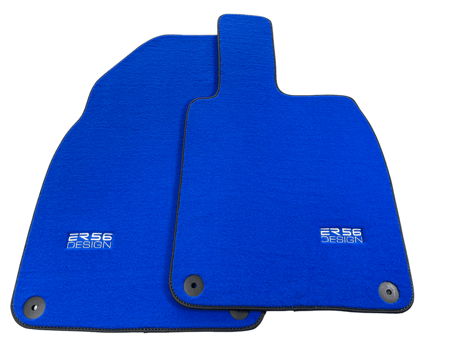 Blue Floor Mats for Porsche 718 Cayman (2017-2023) | Er56 Design - AutoWin