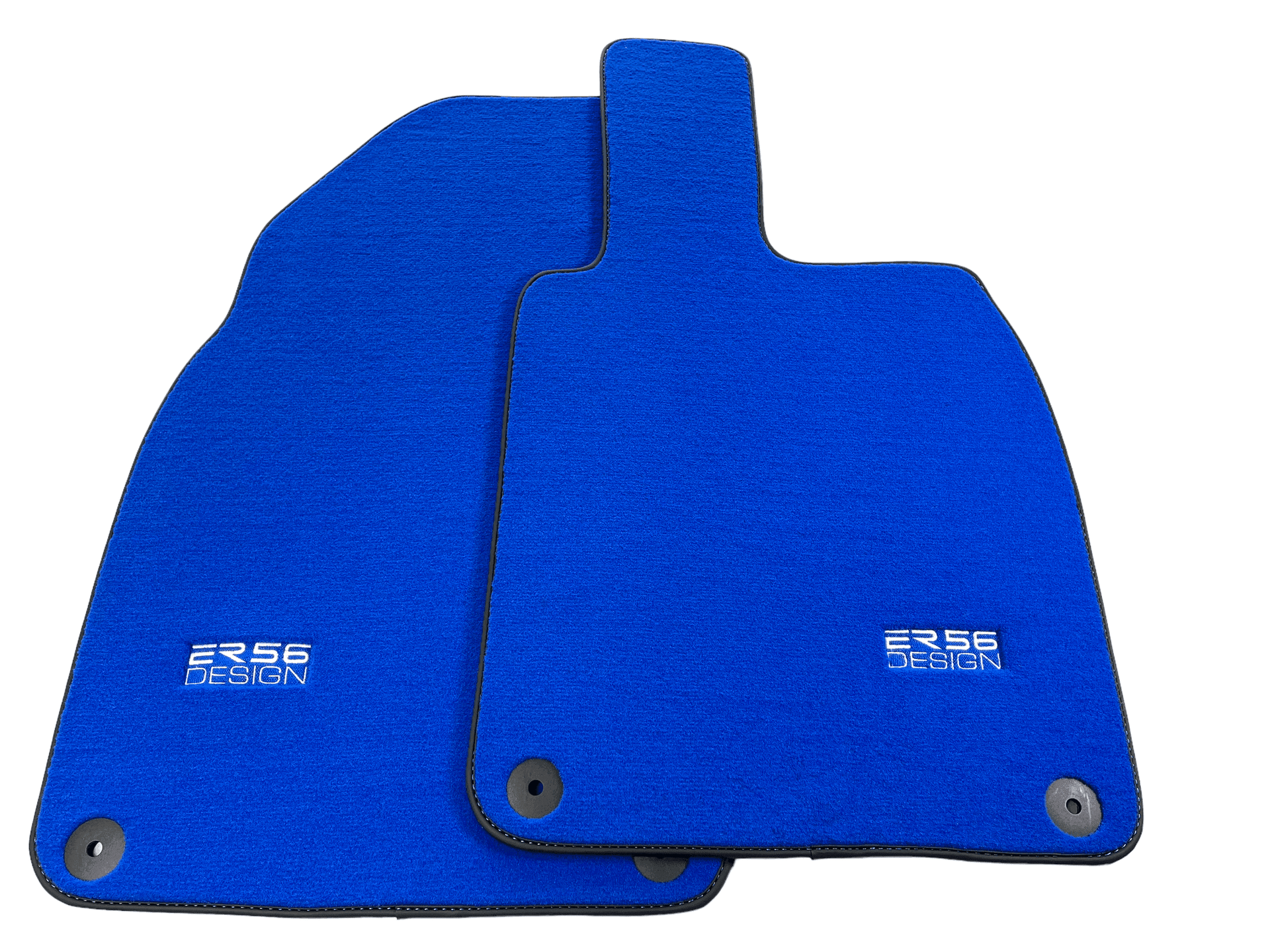 Blue Floor Mats for Porsche 981 Boxster (2013-2016) ER56 Design - AutoWin