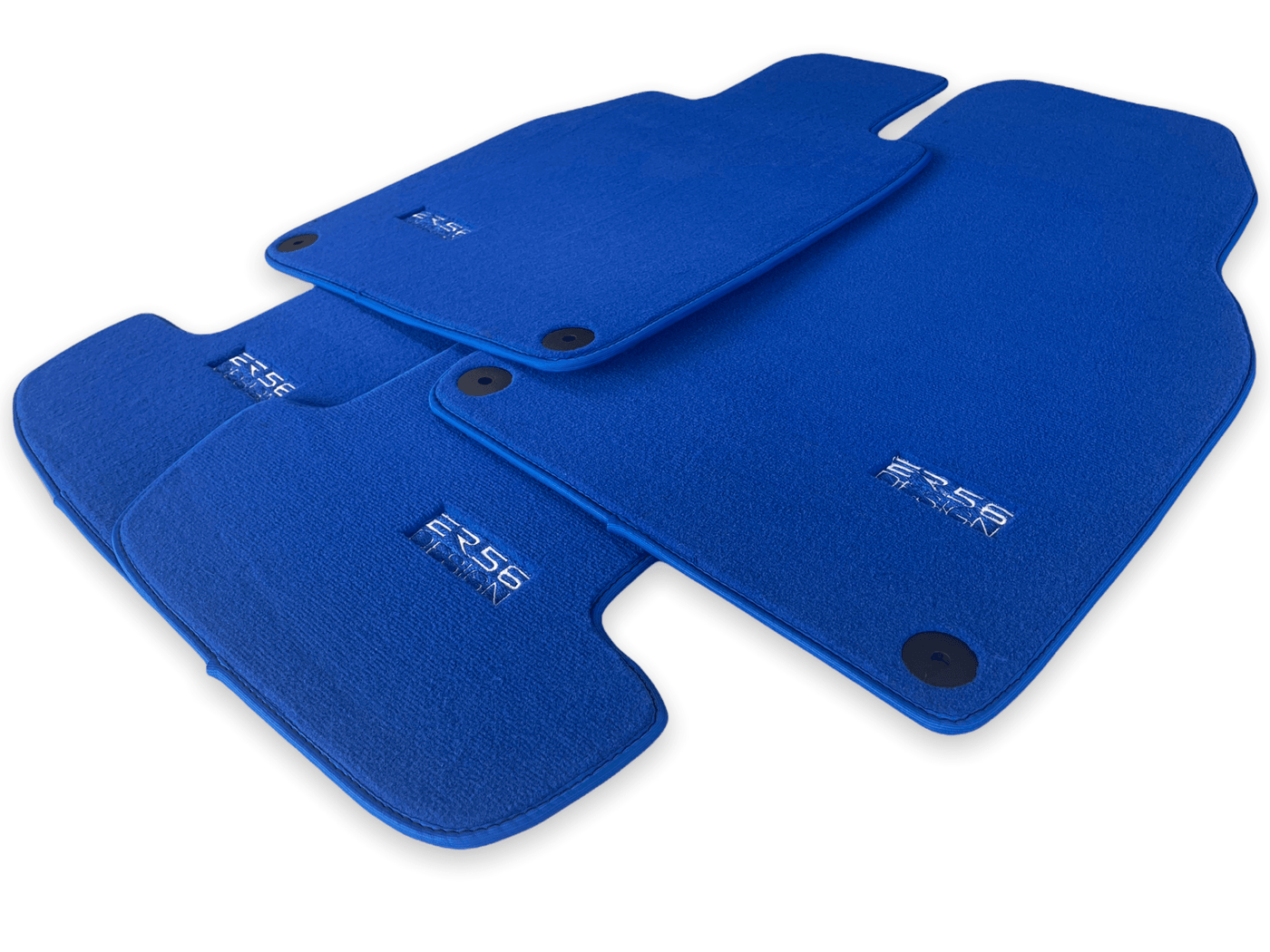 Blue Floor Mats for Porsche Cayenne (2018-2023) | ER56 Design - AutoWin