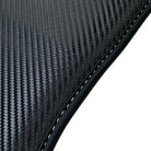 Carbon Fiber Floor Mats for Ford Mustang GT500 Shelby (2015-2021) with Cobra Sewing - AutoWin