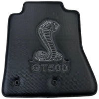 Carbon Fiber Floor Mats for Ford Mustang GT500 Shelby (2015-2021) with Cobra Sewing - AutoWin