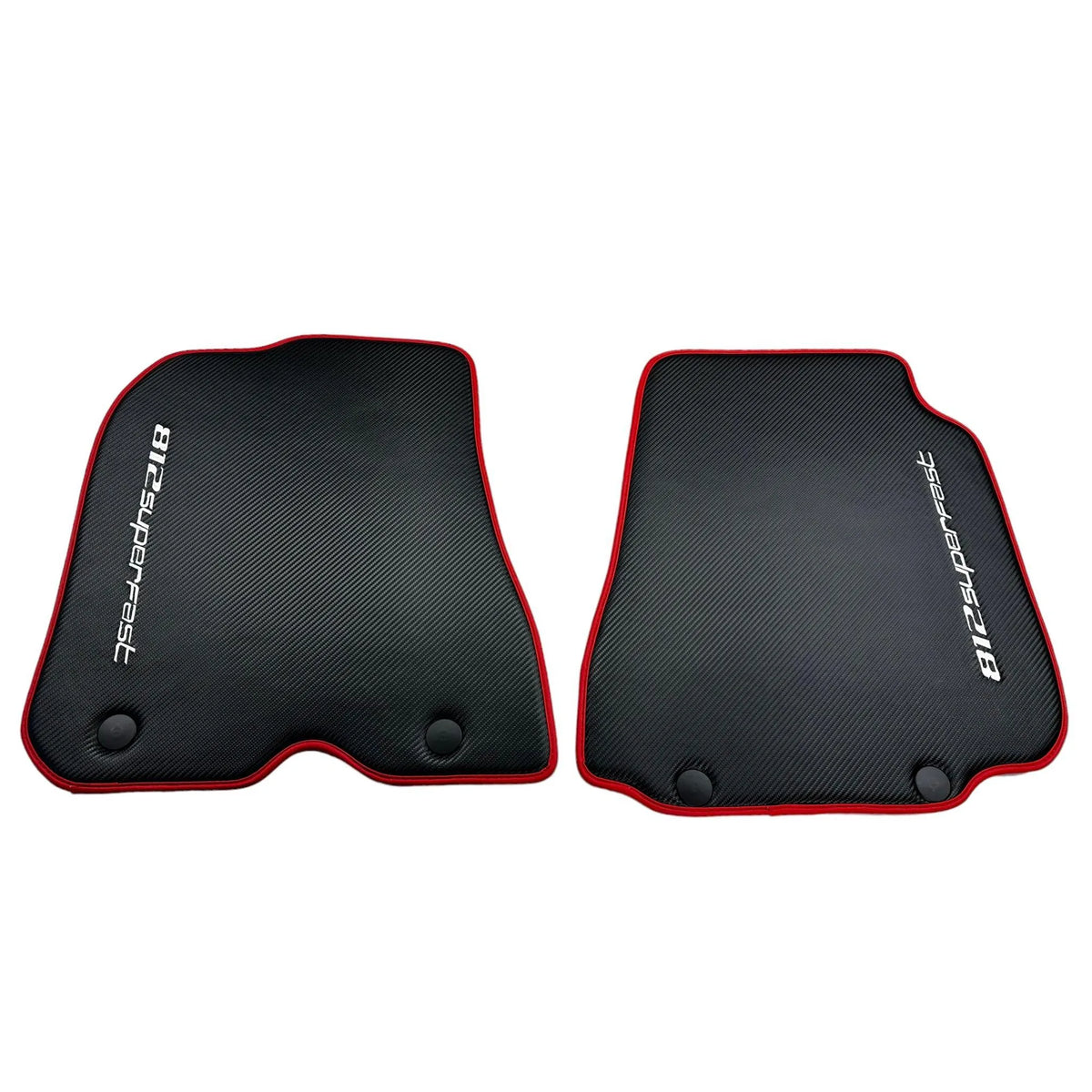 Carbon Fiber Leather Floor Mats For Ferrari 812 Superfast - AutoWin
