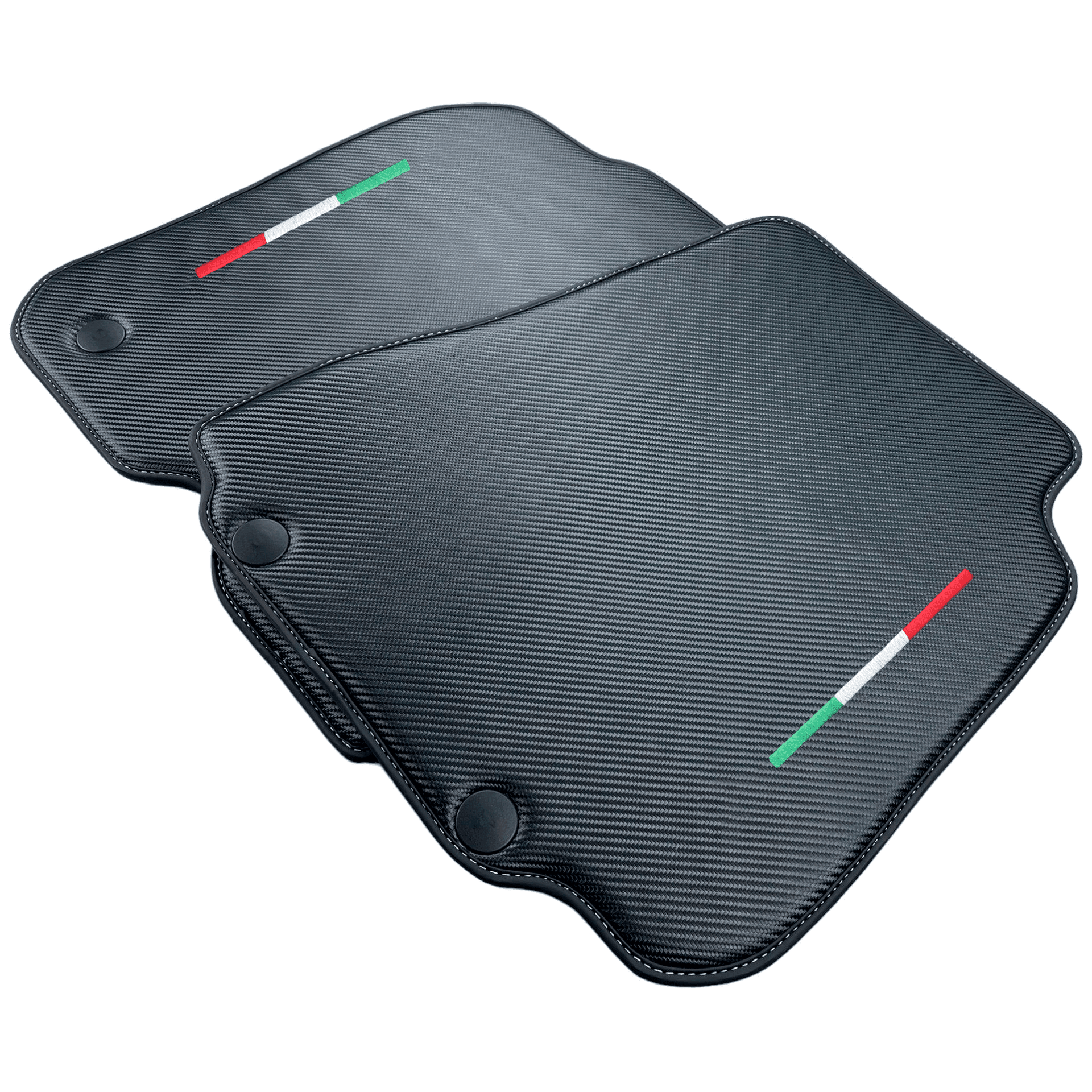 Carbon Fiber Leather Floor Mats For Ferrari F12 Berlinetta (2012-2022) - AutoWin