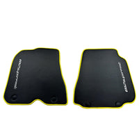 Carbon Floor Mats For Ferrari 812 Superfast (2018-2023) with Yellow Trim - AutoWin