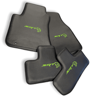 Carbon Leather Floor Mats For Dodge Challenger Srt 2011-2021 - AutoWin