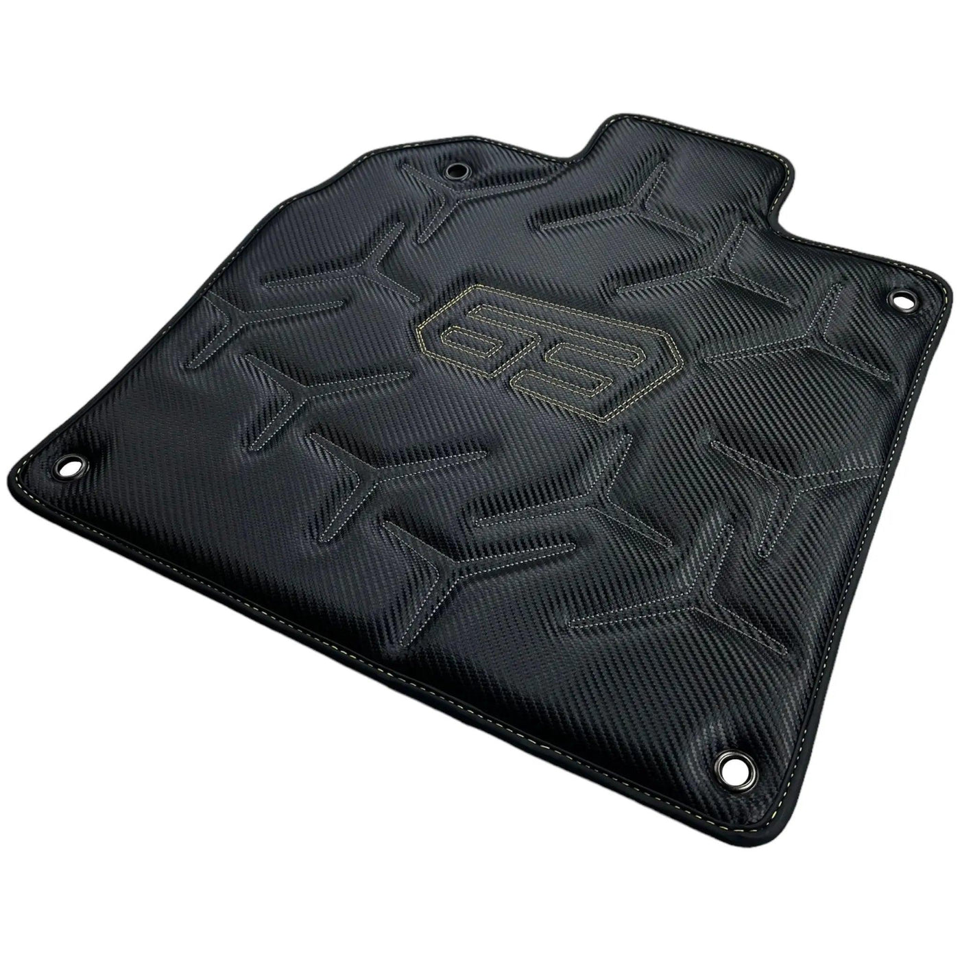 Carbon Leather Floor Mats for Lamborghini Aventador SVJ 63 Edition - AutoWin