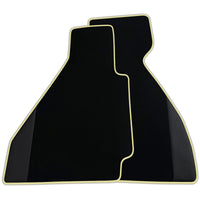 Custom Black Floor Mats for Ferrari 328 GTB (1985-1989) with Leather