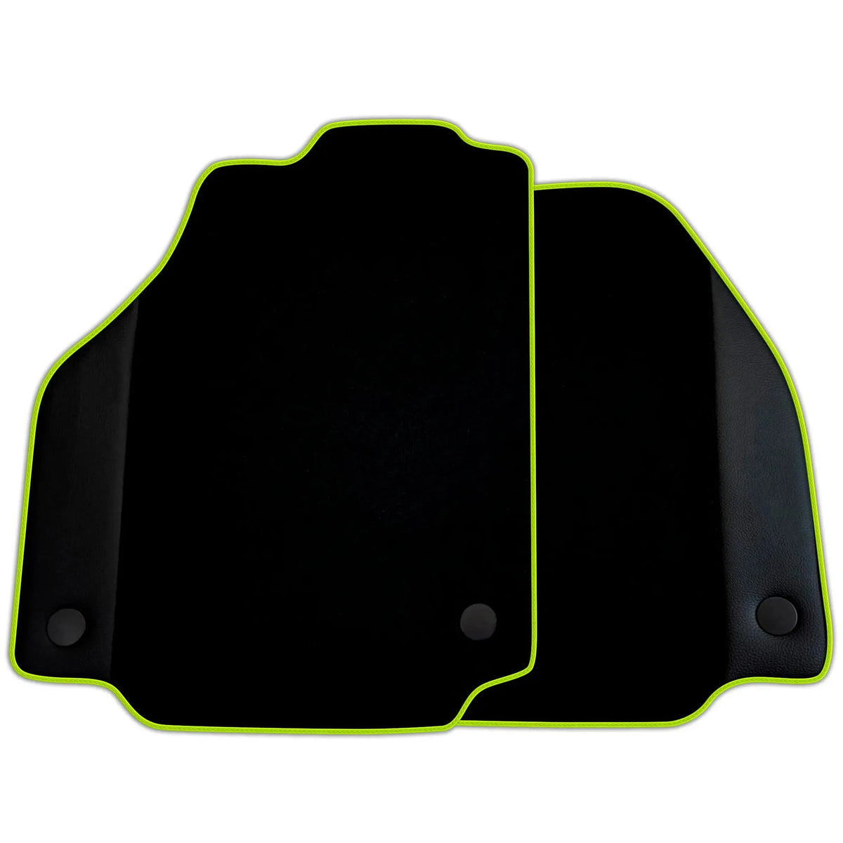 Custom Black Floor Mats for Ferrari 458 GT2 (2012-2015) With Leather | Various Trim Colors