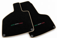 Custom Black Floor Mats for Lamborghini Huracan Sterrato (2023-2024) Beige trim