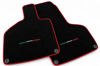 Custom Black Floor Mats for Lamborghini Huracan Sterrato (2023-2024) Red trim