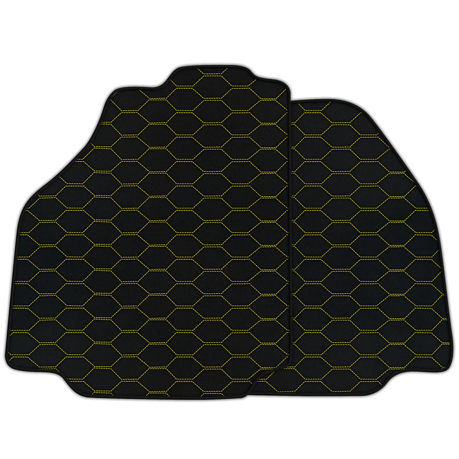 Customizable Leather Floor Mats with Divario Pattern for Ferrari 488 GTB (2016-2022)