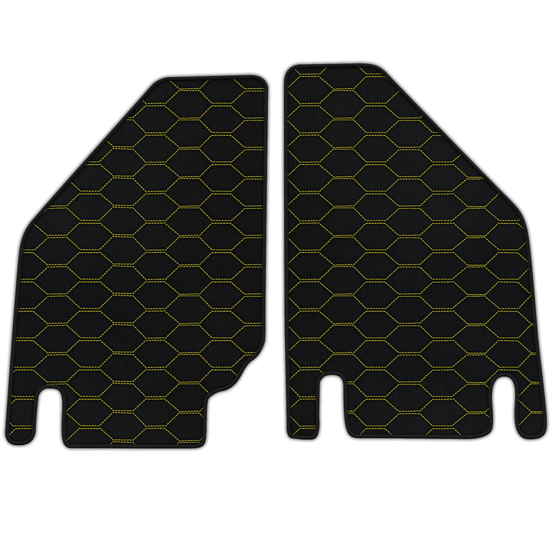 Tappetini in pelle personalizzabili con motivo Divario per