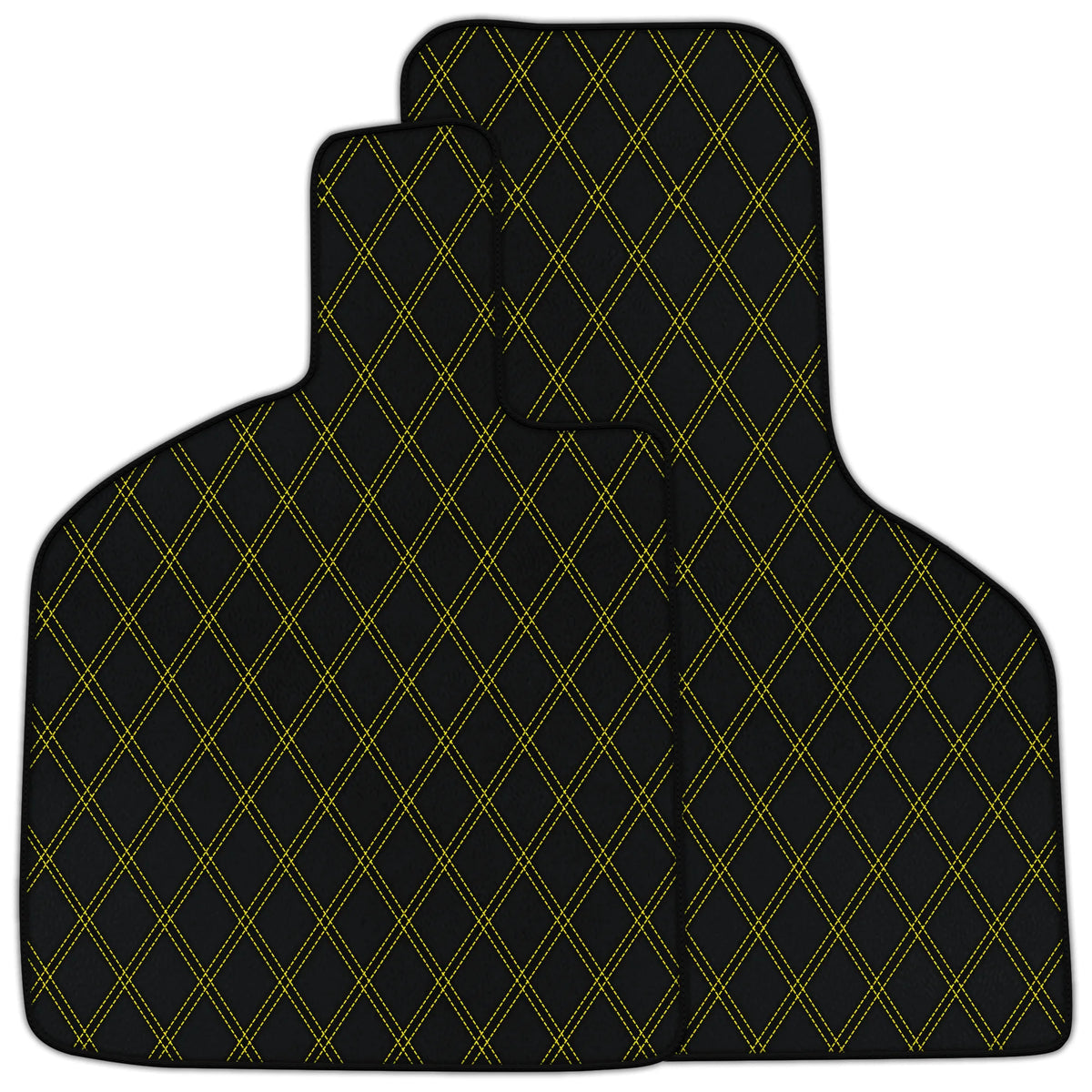 Customizable Leather Floor Mats with Double Diamond Pattern for Lamborghini Huracan STO (2021-2024)