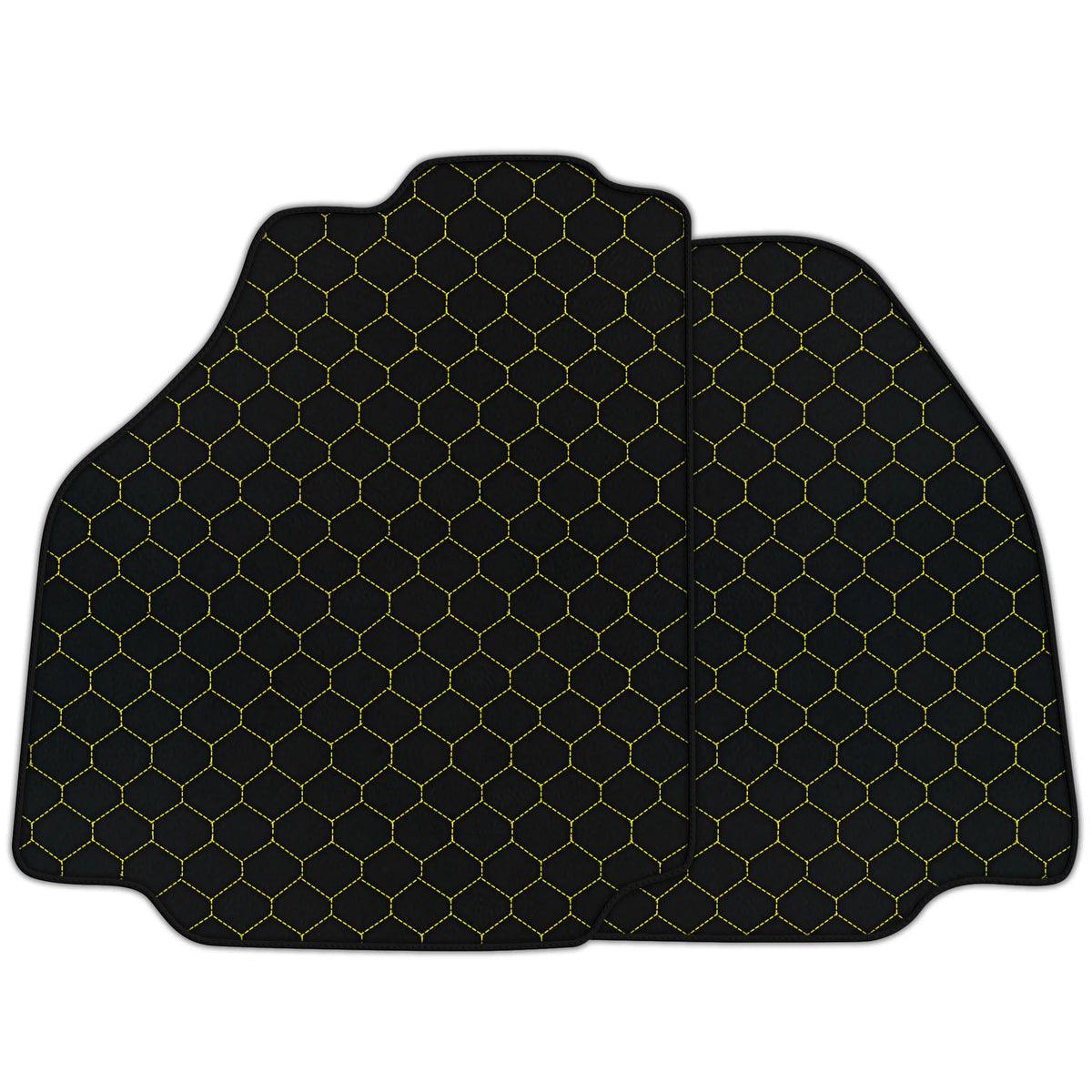 Customizable Leather Floor Mats with Hex Pattern for Ferrari F8 Tributo (2019-2023)