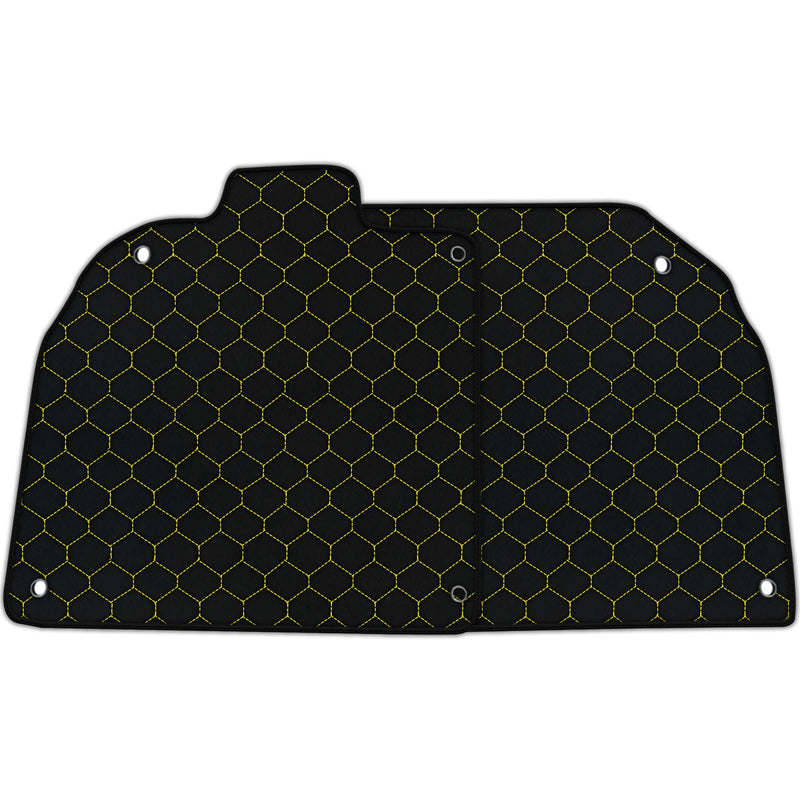 Alfombrillas de coche de cuero personalizables con patrón hexagonal para Lamborghini Aventador SV (2012-2022)