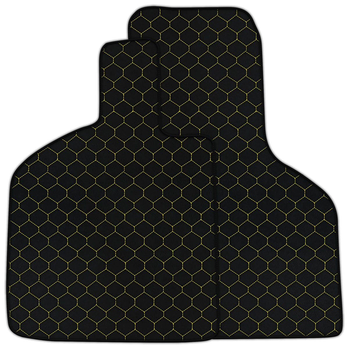 Customizable Leather Floor Mats with Hex Pattern for Lamborghini Huracan STO (2021-2024)