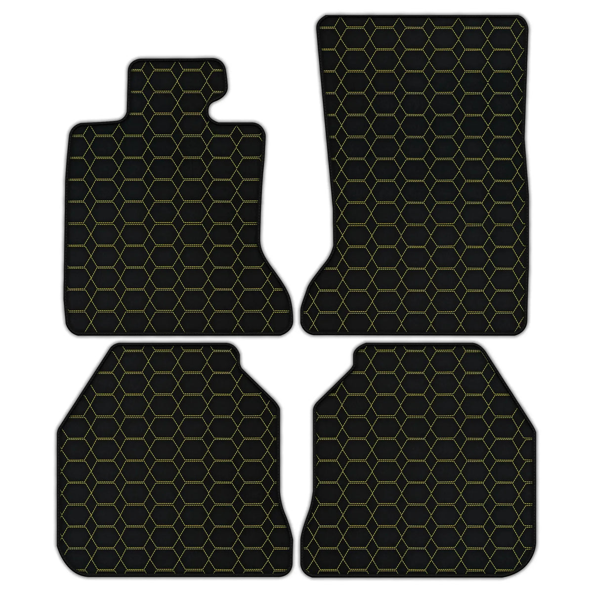 Customizable Leather Floor Mats with Hexagon Hex Pattern for Rolls Royce Ghost Series I (2010–2020)