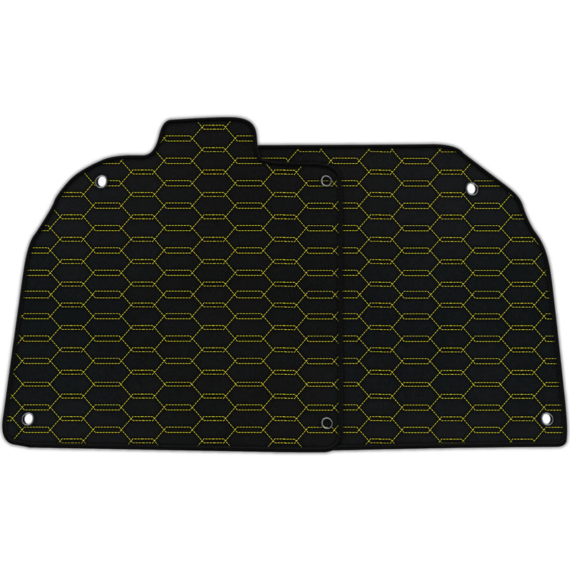 حصائر سيارات جلدية قابلة للتخصيص ذات نمط سداسي متشابك لسيارة Lamborghini أفينتادور SV (2012-2022)