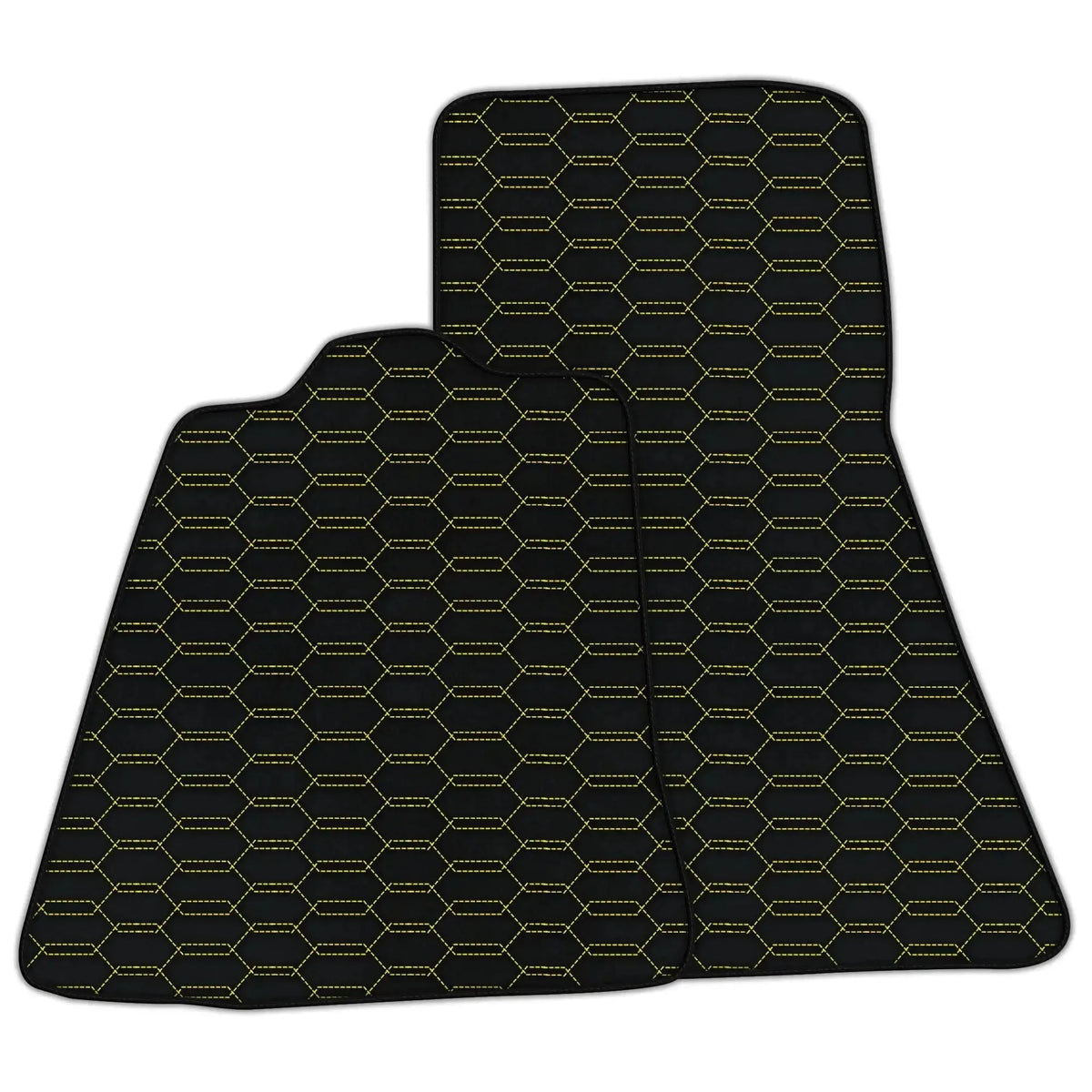 Customizable Leather Floor Mats with Interlaced Hex Pattern for McLaren P1 (2013-2015)