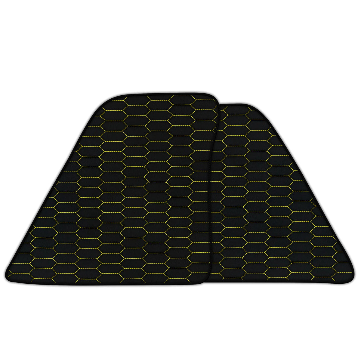 Customizable Leather Floor Mats with Raptor Hex Pattern for Ferrari 296 GTB (2022-2027)