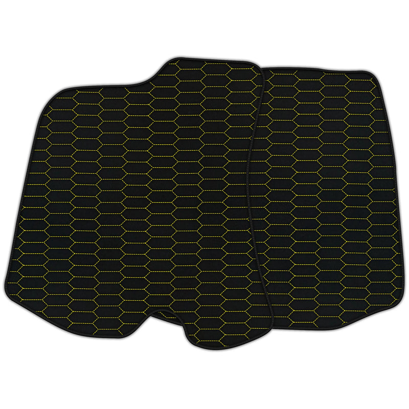 Customizable Leather Floor Mats with Raptor Hex Pattern for Ferrari Portofino (2018–2023)