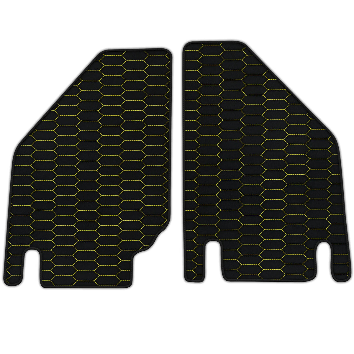 Customizable Leather Floor Mats with Raptor Hex Pattern for Lamborghini Countach (1974–1990)