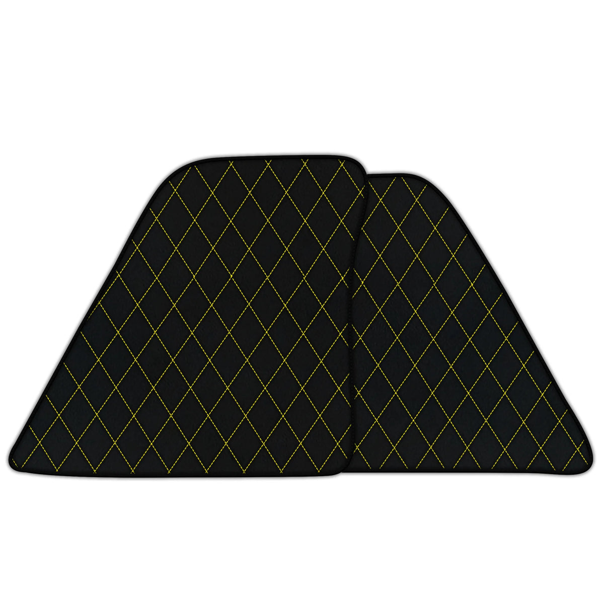 Customizable Leather Floor Mats with Single Diamond Pattern for Ferrari 296 GTB (2022-2027)