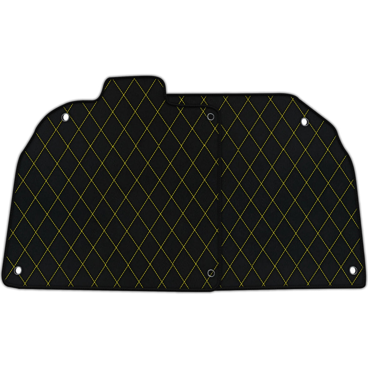 Customizable Leather Floor Mats with Single Diamond Pattern for Lamborghini Aventador SV (2012-2022)
