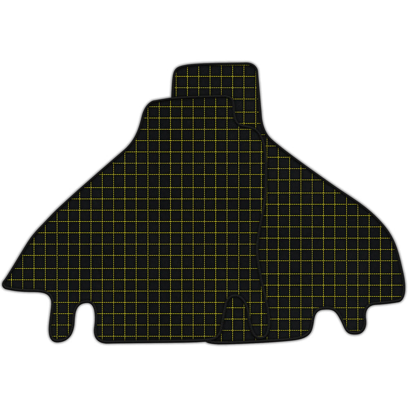 Tapis de sol en cuir personnalisables avec motif carré