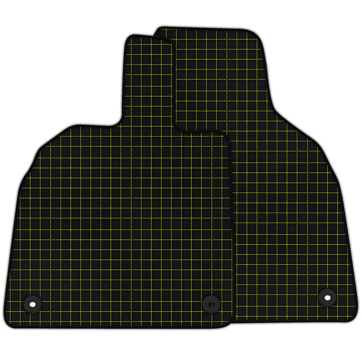 Customizable Leather Floor Mats with Square Pattern for Lamborghini Aventador (2012-2022)